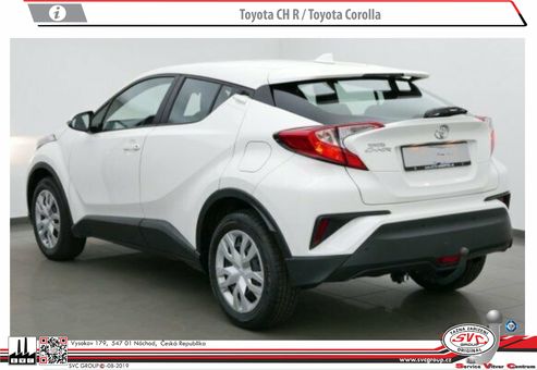 Tažné zařízení Toyota C-HR  10/ 2016 ->
Maximální zatížení 90 kg
Maximální svislé zatížení bottom kg
Katalogové číslo 001-503