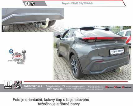 Tažné zařízení Toyota C-HR 2016 -
Maximální zatížení 90 kg
Maximální svislé zatížení bottom kg
Katalogové číslo 002-503