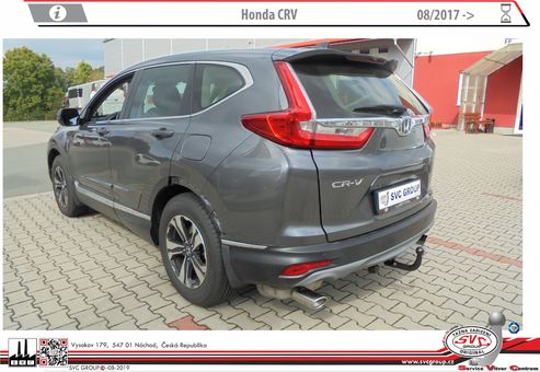 Tažné zařízení Honda CR-V
Maximální zatížení 120 kg
Maximální svislé zatížení bottom kg
Katalogové číslo 003-487