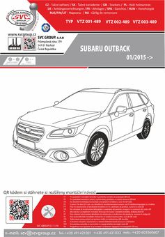 Tažné zařízení Subaru Outback
Maximální zatížení 120 kg
Maximální svislé zatížení bottom kg
Katalogové číslo 003-489