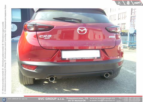 Tažné zařízení Mazda CX 30   2019
Maximální zatížení 100 kg
Maximální svislé zatížení bottom kg
Katalogové číslo 003-508