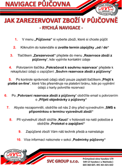 Půjčovna SVC Group-rychlá navigace, jak zarezervovat zboží-nosiče kol, střešní boxy