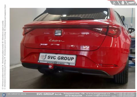 Tažné zařízení Seat Leon a Leon ST 2020 +
Maximální zatížení 115 kg
Maximální svislé zatížení middle_bottom_prep kg
Katalogové číslo 8.001-350