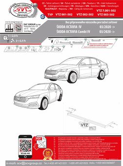 Tažné zařízení Škoda Octavia Combi IV bez přípravy
Maximální zatížení 120 kg
Maximální svislé zatížení middle_bottom_prep kg
Katalogové číslo 002-502