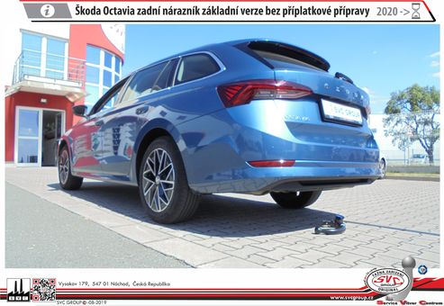 Tažné zařízení Škoda Octavia Combi IV bez přípravy
Maximální zatížení 120 kg
Maximální svislé zatížení middle_bottom_prep kg
Katalogové číslo 003-502