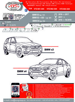 Tažné zařízení BMW X3   2013 - 2017- >
Maximální zatížení 115 kg
Maximální svislé zatížení bottom kg
Katalogové číslo 002-504