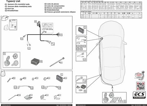 13 pinů originální auto zásuvka pro tažné zařízení OP-078-D1