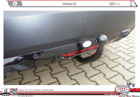 Tažné zařízení Citroen C4 2021 +
Maximální zatížení 85 kg
Maximální svislé zatížení bottom kg
Katalogové číslo 001-513