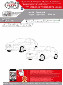 Tažné zařízení Audi Citycarver + Sportback
Maximální zatížení 85 kg
Maximální svislé zatížení bottom kg
Katalogové číslo 2.003-466