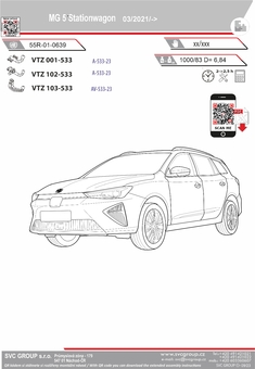 Tažné zařízení MG 5 Stationwagon
Maximální zatížení 75 kg
Maximální svislé zatížení bottom kg
Katalogové číslo 002-533