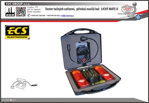 Zkušební tester tažného zařízení a karavanů Lich Mate II
Výrobek využívá více možností použitých kufrů.  SVC GROUP