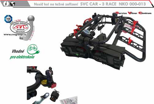 Informace pro nosič kol SVC CAR 3 RACE