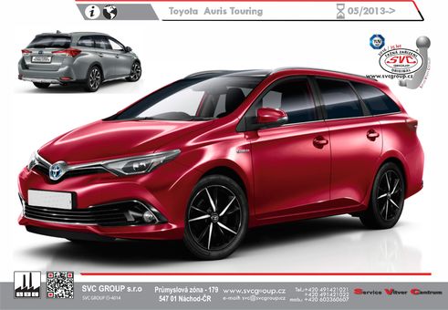 Tažné zařízení Toyota Auris Kombi (E18) (ne Hybrid-Petrol) E18
Maximální zatížení 75 kg
Maximální svislé zatížení bottom kg
Katalogové číslo 038-821