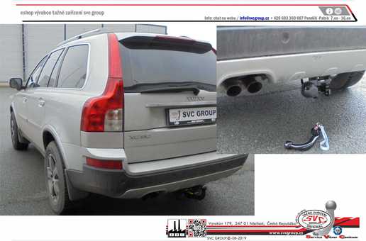 Tažné zařízení Volvo XC90 275 06/2002-12/2014
Maximální zatížení 90 kg
Maximální svislé zatížení bottom kg
Katalogové číslo 031-723