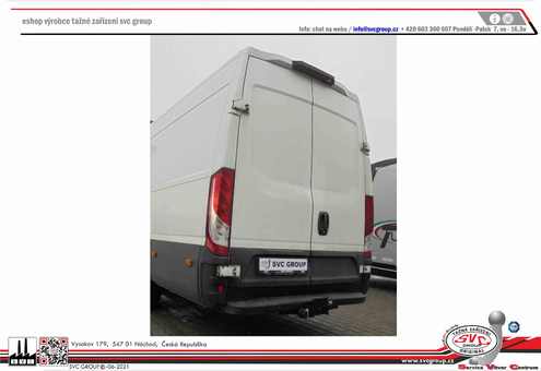 Tažné zařízení Daily + E6 35C<->50C + Valník Pro vozidla: SWB/LWB do 6,5t. Van/Minibus/Classiká a dvou kabina/Pick-
Maximální zatížení 250 kg
Maximální svislé zatížení bottom kg
Katalogové číslo 006-001