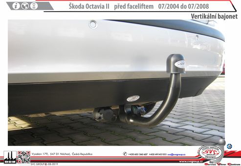 Tažné zařízení Škoda Octavia Combi 2004-2008
Maximální zatížení 100 kg
Maximální svislé zatížení bottom kg
Katalogové číslo 003-138