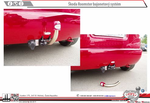 Tažné zařízení Škoda Roomster 2006 - 2016
Maximální zatížení 95 kg
Maximální svislé zatížení bottom kg
Katalogové číslo 002-199