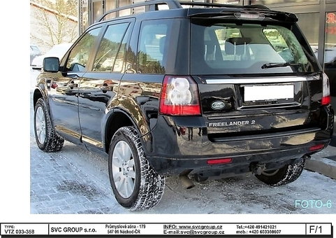 Tažné zařízení Land Rover Freelander MK-II
Maximální zatížení 145 kg
Maximální svislé zatížení bottom kg
Katalogové číslo 003-358