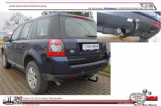 Tažné zařízení Land Rover Freelander MK-II  L359
Maximální zatížení 145 kg
Maximální svislé zatížení bottom kg
Katalogové číslo 001-358