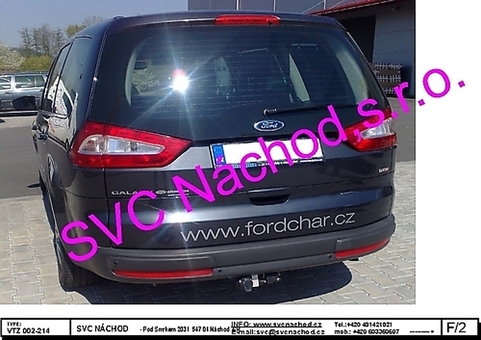 Tažné zařízení Ford Galaxy 2006 2015
Maximální zatížení 100 kg
Maximální svislé zatížení bottom kg
Katalogové číslo 002-218