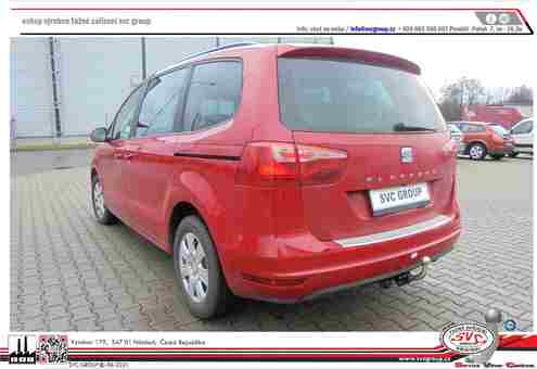 Tažné zařízení Seat Alhambra  2010-
Maximální zatížení 100 kg
Maximální svislé zatížení bottom kg
Katalogové číslo 002-277