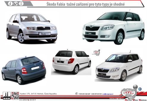 Tažné zařízení Škoda Fabia 1999 - 2014
Maximální zatížení 85 kg
Maximální svislé zatížení bottom kg
Katalogové číslo 701-004