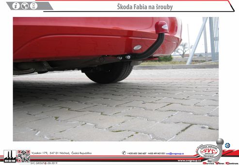 Tažné zařízení Škoda Fabia 1999 - 2014
Maximální zatížení 85 kg
Maximální svislé zatížení bottom kg
Katalogové číslo 701-004