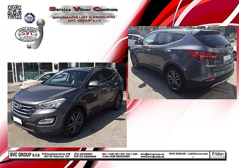 Tažné zařízení Hyundai Santa Fe
Maximální zatížení 110 kg
Maximální svislé zatížení bottom kg
Katalogové číslo 002-344