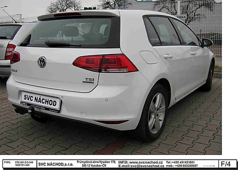 Tažné zařízení VW Golf VII 2012-2017
Maximální zatížení 85 kg
Maximální svislé zatížení bottom kg
Katalogové číslo 002-348