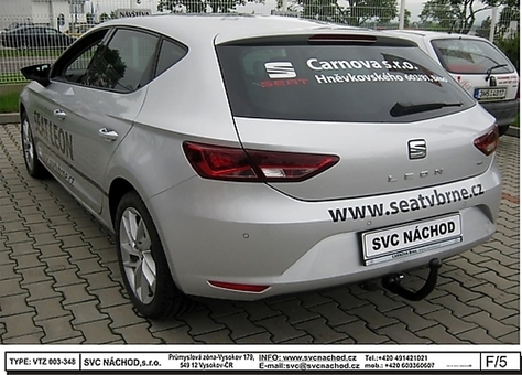 Tažné zařízení Seat Leon 2012-2017
Maximální zatížení 85 kg
Maximální svislé zatížení bottom kg
Katalogové číslo 003-348