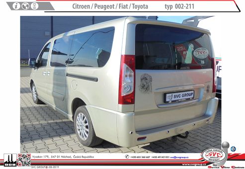 Tažné zařízení Toyota PROACE 2007->2016
Maximální zatížení 75 kg
Maximální svislé zatížení bottom kg
Katalogové číslo 002-211