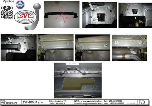 Tažné zařízení Passat Sedan / ARTEON Včetně: 4-Motion B8
Maximální zatížení 120 kg
Maximální svislé zatížení bottom kg
Katalogové číslo 001-378