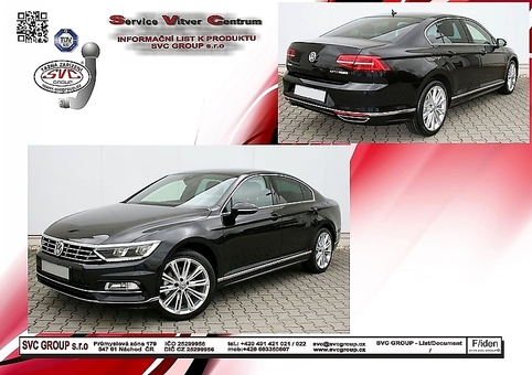 Tažné zařízení Passat Sedan / Arteon Včetně: 4-Motion B8
Maximální zatížení 120 kg
Maximální svislé zatížení bottom kg
Katalogové číslo 003-378