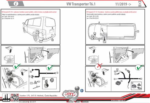 Tažné zařízení VW Transporter T5 T6 T6.1
Maximální zatížení 150 kg
Maximální svislé zatížení bottom kg
Katalogové číslo 002-072