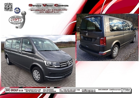 Tažné zařízení VW Transporter a Multivan
Maximální zatížení 150 kg
Maximální svislé zatížení bottom kg
Katalogové číslo 003-072