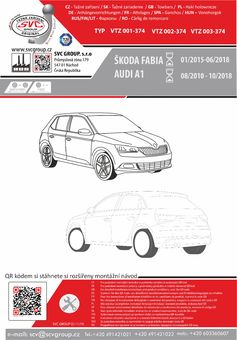 Tažné zařízení Audi A1 a Sportback 2010-2019
Maximální zatížení 85 kg
Maximální svislé zatížení bottom kg
Katalogové číslo 003-374