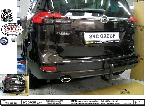 Tažné zařízení Opel Zafira 2011-
Maximální zatížení 85 kg
Maximální svislé zatížení bottom kg
Katalogové číslo 003-377