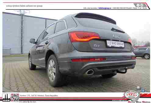 Tažné zařízení Audi Q7   2006 2015
Maximální zatížení 150 kg
Maximální svislé zatížení bottom kg
Katalogové číslo 003-401