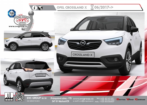 Tažné zařízení Opel Crossland X
Maximální zatížení 65 kg
Maximální svislé zatížení bottom kg
Katalogové číslo 002-465