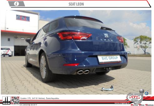 Tažné zařízení Seat Leon ST 2016 - 03/2020
Maximální zatížení 115 kg
Maximální svislé zatížení middle_bottom_prep kg
Katalogové číslo 1.002-350