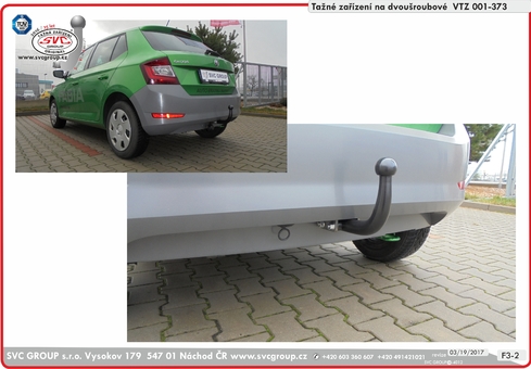 Tažné zařízení Škoda Fabia 2018-
Maximální zatížení 85 kg
Maximální svislé zatížení middle_bottom_prep kg
Katalogové číslo 001-373