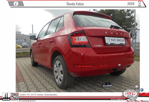 Tažné zařízení Škoda Fabia 2018-
Maximální zatížení 85 kg
Maximální svislé zatížení middle_bottom_prep kg
Katalogové číslo 002-373