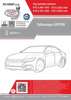 Tažné zařízení VW Arteon  2017-
Maximální zatížení 120 kg
Maximální svislé zatížení middle_bottom_prep kg
Katalogové číslo 5.003-350