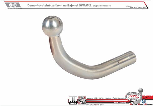 Tažné zařízení kulový čep na dva šrouby SVMAT-2
