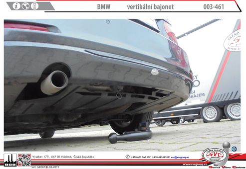 Tažné zařízení BMW 1
Maximální zatížení 100 kg
Maximální svislé zatížení bottom kg
Katalogové číslo 003-461