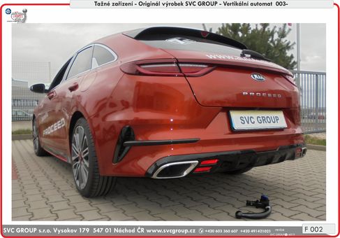 Tažné zařízení Kia Ceed ProCed  2019 -
Maximální zatížení 95 kg
Maximální svislé zatížení bottom kg
Katalogové číslo 003-479