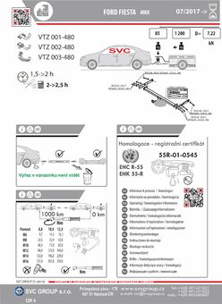 Tažné zařízení Ford Fiesta 2017 ->
Maximální zatížení 85 kg
Maximální svislé zatížení bottom kg
Katalogové číslo 002-480