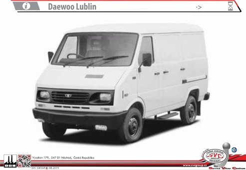 Daewoo Lublin 2,9 t. 2,9 t. Dodávka - skříň