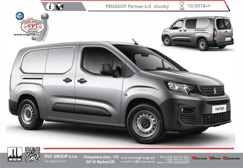 Peugeot Partner Prodloužené L2 / Long