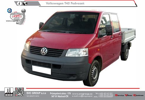 VOLKSWAGEN Transporter T5 Podvozek/Pick-up/Valník